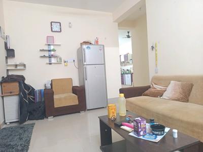 Living Room Image of 715 Sq.ft 1 BHK Apartment / Flat for rent in Hebbal Bengaluru for Rs. 21000