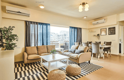 Living Room Image of 628 Sq.ft 1 BHK Apartment / Flat for sale in Indiabulls Golf City, Khopoli Navi Mumbai for Rs. 3550000