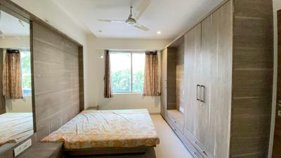 Bedroom Image of 1245 Sq.ft 2 BHK Apartment / Flat for rent in Shyamal Ahmedabad for Rs. 30000