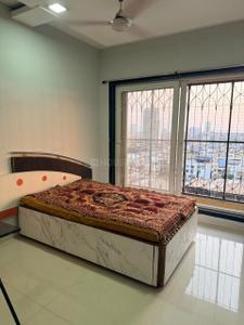 Bedroom Image of 1350 Sq.ft 2 BHK Apartment / Flat for rent in Proviso Sai Proviso Aashlesha, Kopar Khairane Navi Mumbai for Rs. 55000
