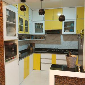 Kitchen Image of 1350 Sq.ft 3 BHK Apartment / Flat for sale in Krisna Nirmaan Amorapolis, Dhanori Pune for Rs. 9900000