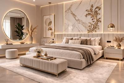 Bedroom Image of 685 Sq.ft 1 BHK Apartment / Flat for sale in Shivnath Habitats, Padle Gaon Thane for Rs. 4899000