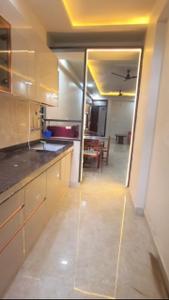 Kitchen Image of 809 Sq.ft 3 BHK Apartment / Flat for rent in Shree Vinayak Homes V, Sanganer Jaipur for Rs. 30000