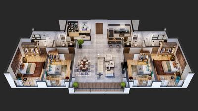 Image of 860 Sq.ft 2 BHK Apartment / Flat for sale in T Bhimjyani The Verraton, Thane West, Thane for Rs. 16500000