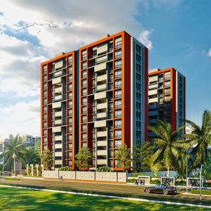 Image of 770 Sq.ft 1 BHK Apartment / Flat for sale in Vinayak Prestige Riona, Palanpur, Surat for Rs. 3200000