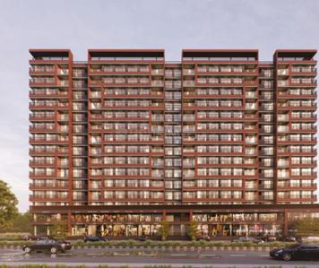 Image of 1023 Sq.ft 2.5 BHK Apartment / Flat for sale in Dev Vedant Zade, Chandkheda, Ahmedabad for Rs. 7020000