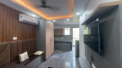 Bedroom Image of 500 Sq.ft 1 RK Builder Floor for rent in Sector 57 Gurgaon for Rs. 23000