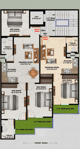 Image of 1580 Sq.ft 3 BHK Apartment / Flat for sale in Sector 37, Noida for Rs. 7000000