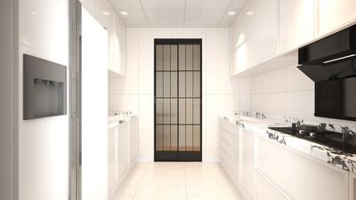 Kitchen Image of 930 Sq.ft 1 BHK Apartment / Flat for sale in Colvale Goa for Rs. 7800000