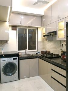 Kitchen Image of 450 Sq.ft 1 BHK Apartment / Flat for rent in Kasarvadavali Thane for Rs. 25000