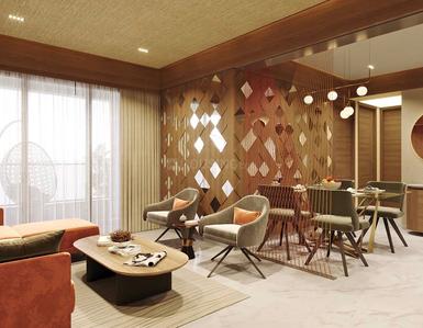 Hall Image of 1750 Sq.ft 3 BHK Apartment / Flat for sale in Vivanta Heights II, Bhadaj Ahmedabad for Rs. 9800000