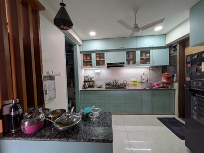 Kitchen Image of 2200 Sq.ft 3 BHK Apartment / Flat for sale in Saanidhya Aavkar 96, Sargasan Gandhinagar for Rs. 12200000