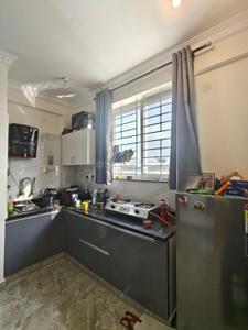 Kitchen Image of 600 Sq.ft 1 BHK Apartment / Flat for rent in Ejipura Bengaluru for Rs. 30000