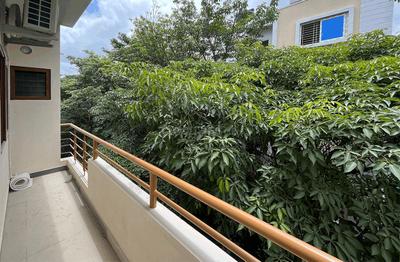 Balcony Image of 300 Sq.ft 1 RK Apartment / Flat for rent in HSR Layout Bengaluru for Rs. 26000