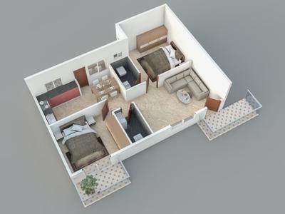 Image of 1243 Sq.ft 3 BHK Apartment / Flat for sale in Vrushabadri Winter Park, Varthur, Bengaluru for Rs. 13000000