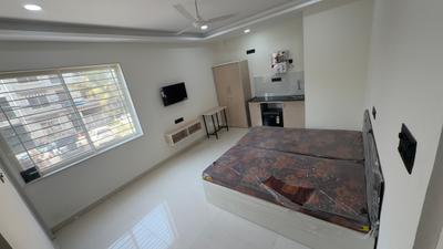 Living Room Image of 450 Sq.ft 1 BHK Builder Floor for rent in Mahalakshmi Nagar Indore for Rs. 13500