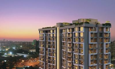 Building Image of 1050 Sq.ft 2 BHK Apartment / Flat for sale in Gajra Bhoomi Castle Phase I, Daighar Gaon Thane for Rs. 7550000