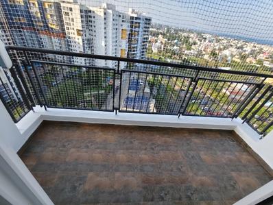 Balcony Image of 1140 Sq.ft 3 BHK Apartment / Flat for rent in Muttukadu Chennai for Rs. 32000