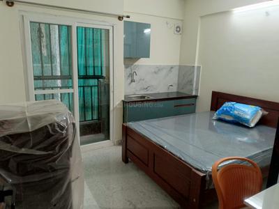 Kitchen Image of 350 Sq.ft 1 RK Apartment / Flat for rent in Whitefield Bengaluru for Rs. 17000