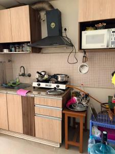 Kitchen Image of 425 Sq.ft 1 BHK Apartment / Flat for rent in Supertech Ecociti, Sector 137 Noida for Rs. 21000