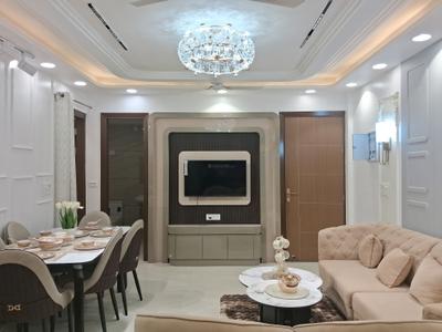 Living Room Image of 1200 Sq.ft 4 BHK Builder Floor for sale in Hastsal New Delhi for Rs. 9000000