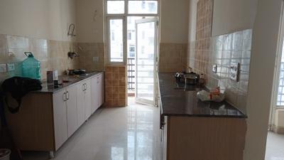 Kitchen Image of 1300 Sq.ft 3 BHK Apartment / Flat for rent in Gardenia Glory, Sector 46 Noida for Rs. 35000
