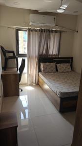 Bedroom Image of 1000 Sq.ft 3 BHK Apartment / Flat for rent in Adani Amogha, Shantigram Ahmedabad for Rs. 42000