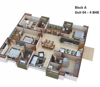 Image of 1150 Sq.ft 2 BHK Apartment / Flat for sale in Pacifica Hillcrest Phase 2, Financial District, Hyderabad for Rs. 11000000