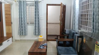 Living Room Image of 800 Sq.ft 2 BHK Apartment / Flat for rent in Hebbal Kempapura Bengaluru for Rs. 28000