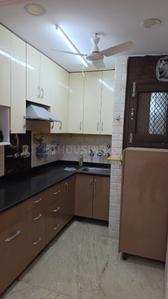 Kitchen Image of 1000 Sq.ft 3 BHK Builder Floor for rent in Arjun Nagar New Delhi for Rs. 39000