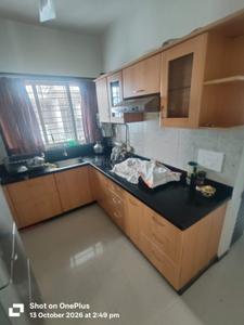 Kitchen Image of 1350 Sq.ft 3 BHK Apartment / Flat for rent in SRK Ovalnest, Warje Pune for Rs. 45000
