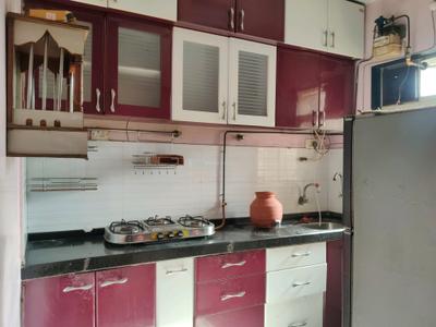 Kitchen Image of 550 Sq.ft 1 BHK Apartment / Flat for rent in Kasarvadavali Thane for Rs. 23000