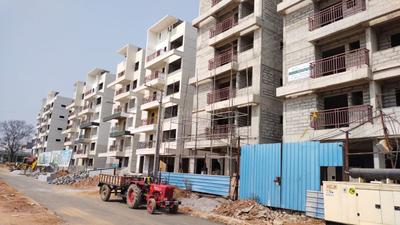 Floor Plan Image of 1120 Sq.ft 2 BHK Apartment / Flat for sale in GMR Enclave, Turkapally Hyderabad for Rs. 5600000