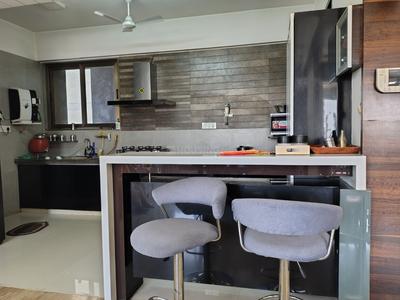 Kitchen Image of 3105 Sq.ft 4 BHK Apartment / Flat for sale in Ratnaakar Caledonia, Jodhpur Ahmedabad for Rs. 29000000