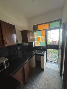 Kitchen Image of 600 Sq.ft 1 BHK Independent House for rent in Ambience Lagoon, DLF Phase 3 Gurgaon for Rs. 25000