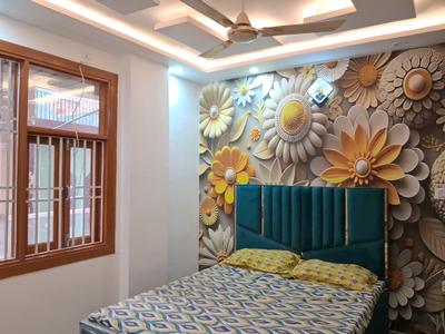 Bedroom Image of 600 Sq.ft 2 BHK Builder Floor for rent in Dwarka Mor New Delhi for Rs. 25000