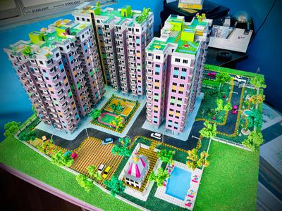 Image of 1049 Sq.ft 3 BHK Apartment / Flat for sale in Shree Chaitanya Housing Complex Block 2, Bamunara, Durgapur for Rs. 3250000