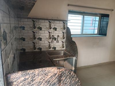 Kitchen Image of 500 Sq.ft 1 BHK Independent House for rent in Devguradia Indore for Rs. 6000