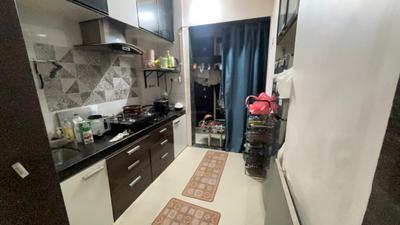 Kitchen Image of 550 Sq.ft 1 BHK Apartment / Flat for rent in Kalwa Thane for Rs. 22000