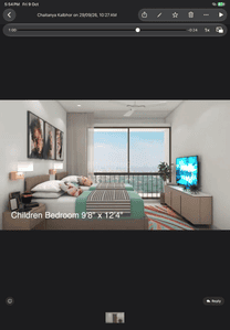 Bedroom Image of 1602 Sq.ft 3 BHK Apartment / Flat for sale in Magarpatta Nova Residency Wing A To B, Mundhwa Pune for Rs. 16700000