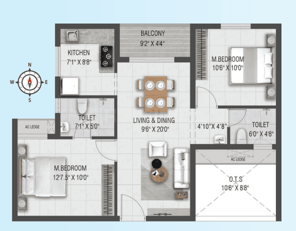 Ruby Court yard Main Image 1