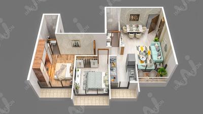 Image of 1180 Sq.ft 2 BHK Apartment / Flat for sale in Satpanth Kalash Serenity, Pushpak Nagar, Navi Mumbai for Rs. 7500000