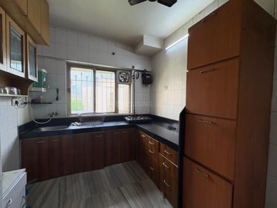 Kitchen Image of 800 Sq.ft 2 BHK Apartment / Flat for rent in Hyde Park Premium CHS Ltd E1 E2 Buildings, Thane West Thane for Rs. 46000
