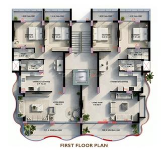 Image of 1341 Sq.ft 2 BHK Apartment / Flat for sale in Porvorim, Goa for Rs. 14700000