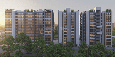 Image of 2124 Sq.ft 3 BHK Apartment / Flat for sale in Vertex Luxuria, Memnagar, Ahmedabad for Rs. 15700000