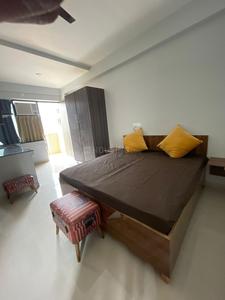 Bedroom Image of 550 Sq.ft 1 RK Builder Floor for rent in Sector 52 Gurgaon for Rs. 22000