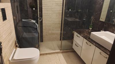 Bathroom Image of 600 Sq.ft 1 RK Builder Floor for rent in Greater Kailash New Delhi for Rs. 27000
