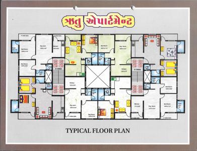 Image of 640 Sq.ft 1 BHK Apartment / Flat for sale in Abrama Village, Valsad for Rs. 1400000