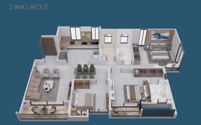 Image of 1631 Sq.ft 3 BHK Apartment / Flat for sale in Yashada EVO, Punawale, Pune for Rs. 13000000