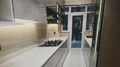 Kitchen Image of 1440 Sq.ft 3 BHK Builder Floor for rent in GTB Nagar New Delhi for Rs. 55000